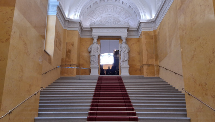 Residenz a Monaco di Baviera la Gelbe Treppe Scala Gialla di Leo Von Klenze