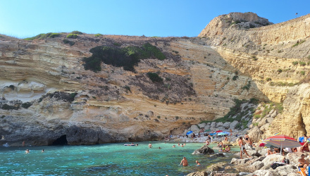 On the road in Puglia Spiaggia dei cento gradini