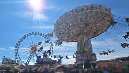 Oktoberfest Monaco di Baviera giostre sul Theresienwiese
