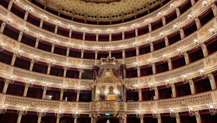 Teatro San Carlo ordini di palchi e palco reale