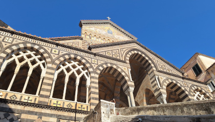 Amalfi particolare della facciata del Duomo