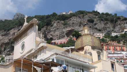 Positano cupola della Chiesa di Santa Maria Assunta