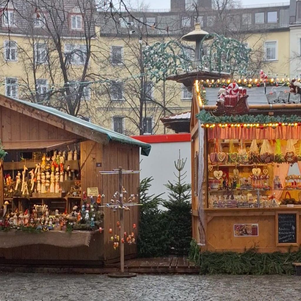 Mercatino natalizio a Monaco di Baviera nel quartiere Haidhausen